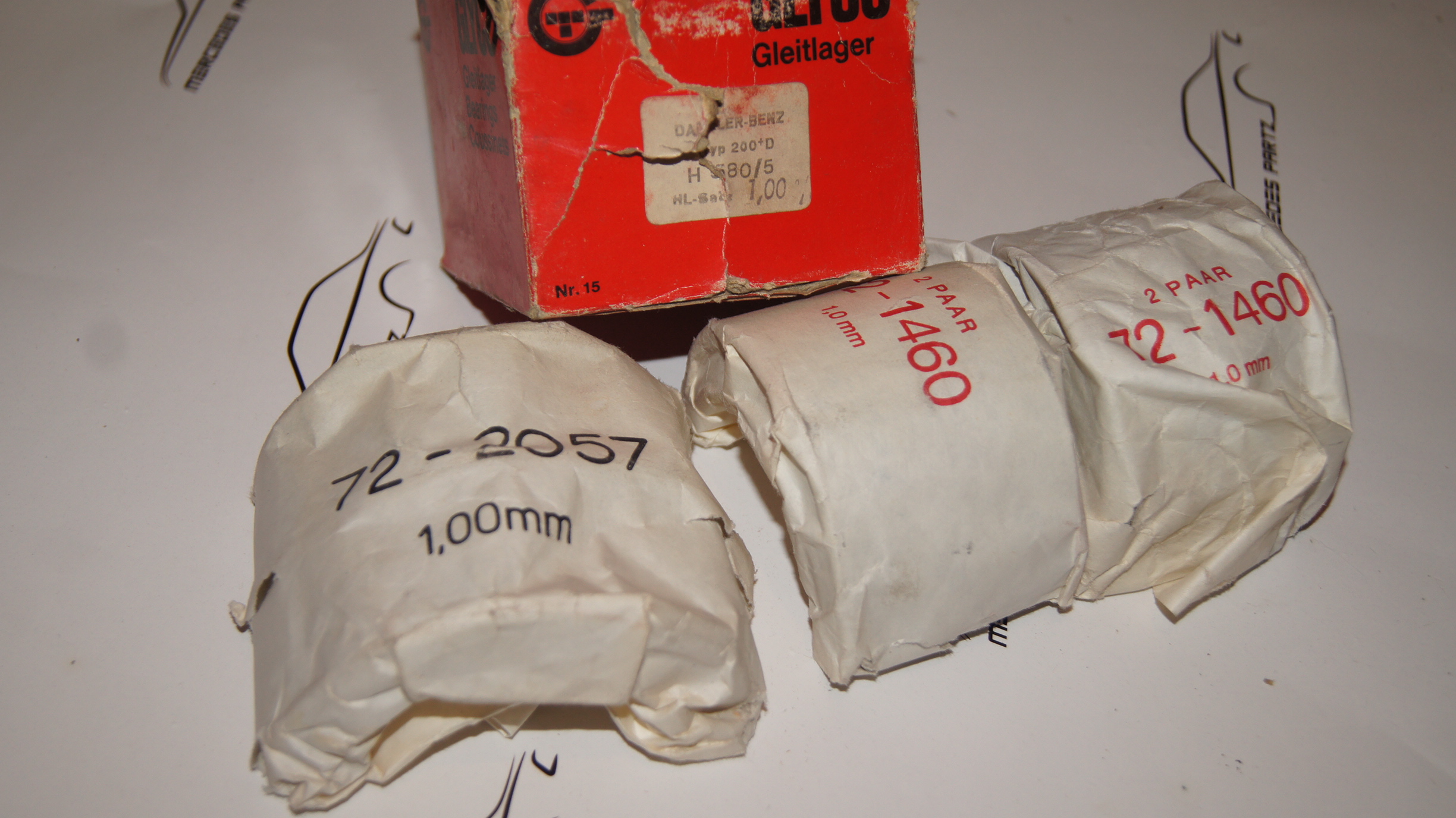 OM621 crankshaft bearing repair size 4 +1.00 69.00mm  GLYCO