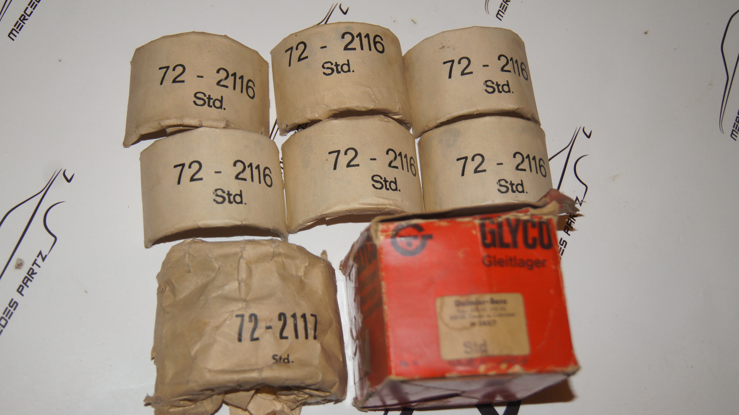 M189 300 main crankshaft bearing STD 60.00mm NEW NOS GLYCO