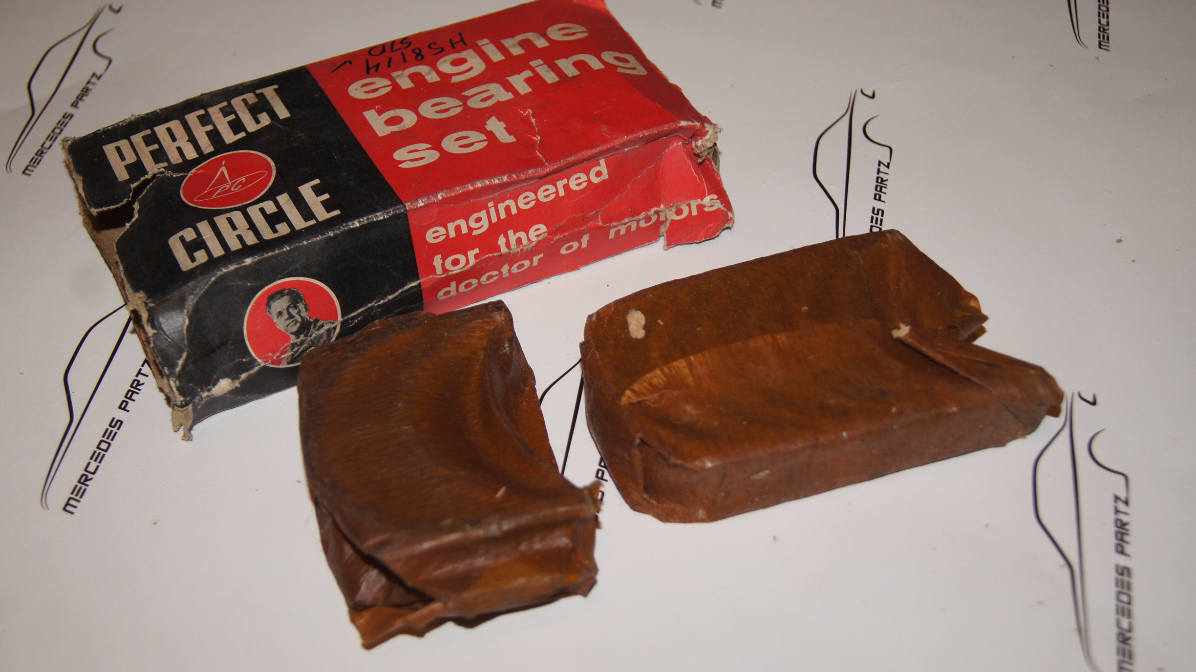 M180 M127 Crankshaft bearing set , repair size 2 , 0.50mm , 59.50mm M127