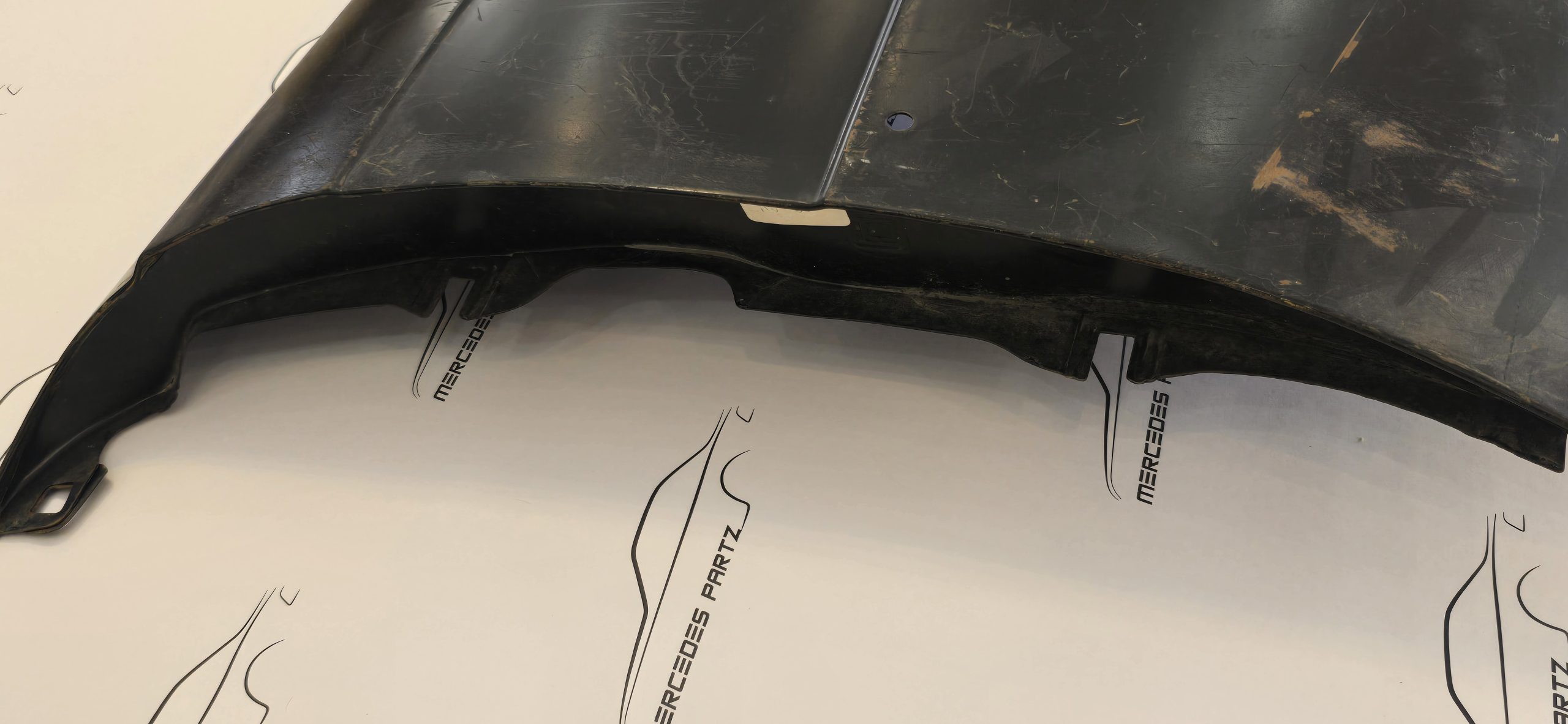 New Mercedes-Benz W116 Front Fender Genuine Mercedes Part New Mercedes-Benz W116 Front Fender Genuine Mercedes Part