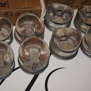 M116 420 piston set repair size 1 92.50mm 92.48mm +0.50mm without pin and rings set of 8 NOS Kolbenschmidt